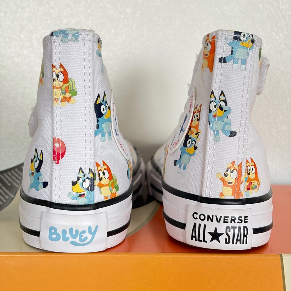 NEW Bluey x Converse Chuck Taylor High Tops - Youth Size 11 | Limited Edition - Picture 5 of 10